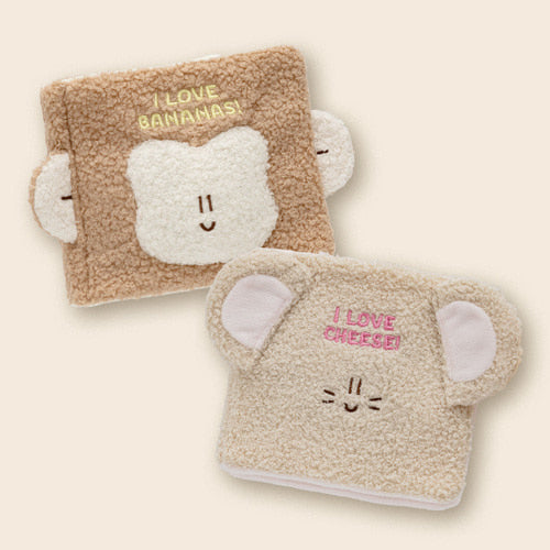 BonBon Green - Fluffy Snuffy Nosework Book Toy - Mouse