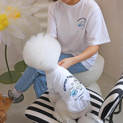 *In stock* U&amp;PET TOGETHER short-sleeved T-shirt (furry kid style) 
