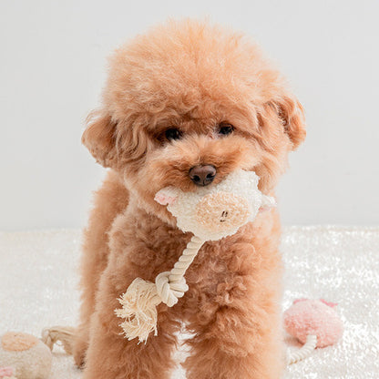 BonBon Green - Furry Friends Rope Tug Toy