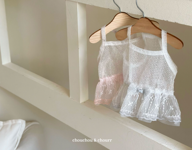 CHOUCHOU&CHOURR - MESH GLITTER TOP