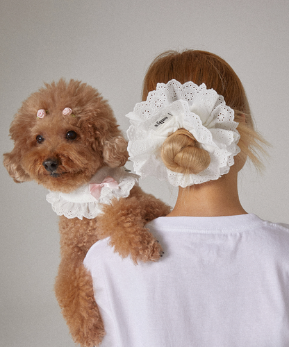THESALLYSLAW - FLARE LACE SCRUNCHIES 