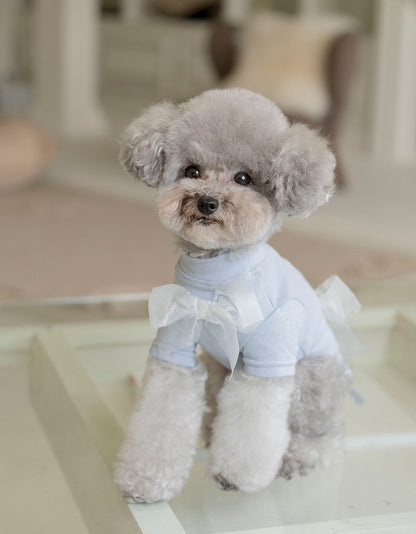 OPAAAP - WOOL-LIKE BOW T-SHIRT