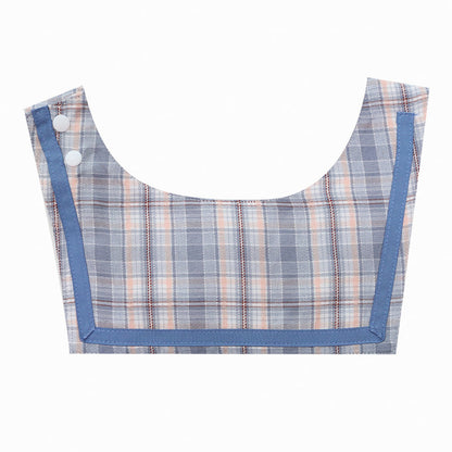 *In stock* U&amp;PET - School check embroidered cape scarf 