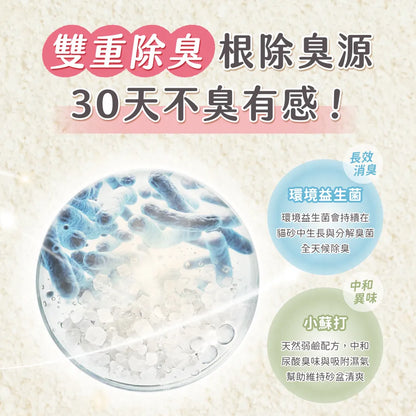 超凝小姐｜0黏底瞬效凝結木薯砂【淡雅奶香】