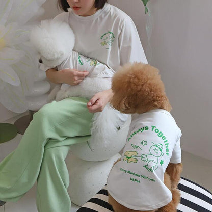 *In stock* U&amp;PET TOGETHER short-sleeved T-shirt (furry kid style) 