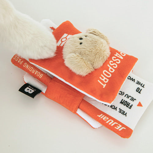 BITE ME x Jeju air - Pet passport&ticket nosework toy set