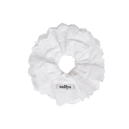 THESALLYSLAW - FLARE LACE SCRUNCHIES 