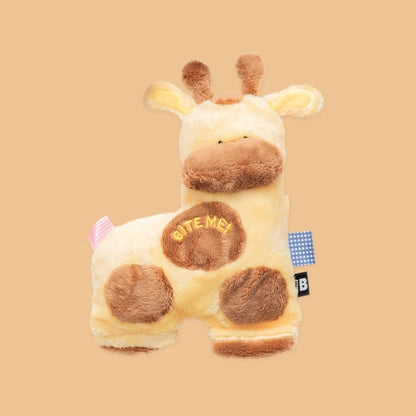 BITE ME - Stubby Friends Toy - Giraffe / Cow 