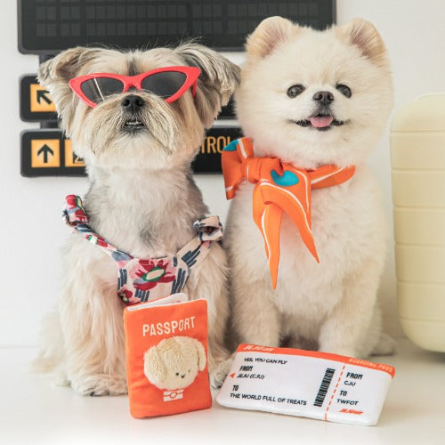 BITE ME x Jeju air - Pet passport&ticket nosework toy set