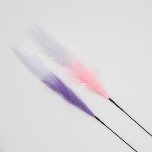 BITE ME - wand Toy for cat - long color feather (2p) - Random