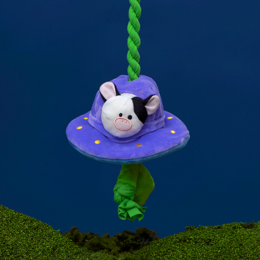 *現貨* BACON BOX - UFO Cow Abduction Tug Toy