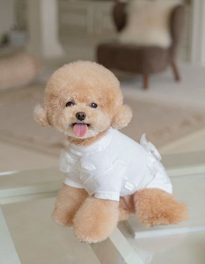 OPAAAP - WOOL-LIKE BOW T-SHIRT