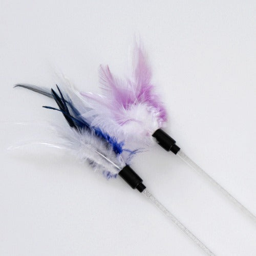 BITE ME - wand Toy for cat - feather (2p)