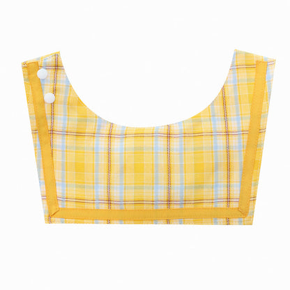 *In stock* U&amp;PET - School check embroidered cape scarf 