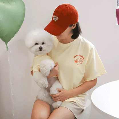 *In stock* U&amp;PET TOGETHER short-sleeved T-shirt (furry kid style) 