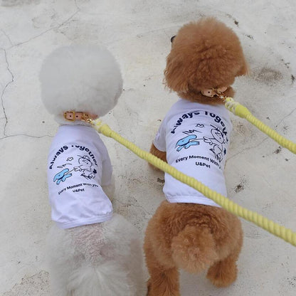 *In stock* U&amp;PET TOGETHER short-sleeved T-shirt (furry kid style) 